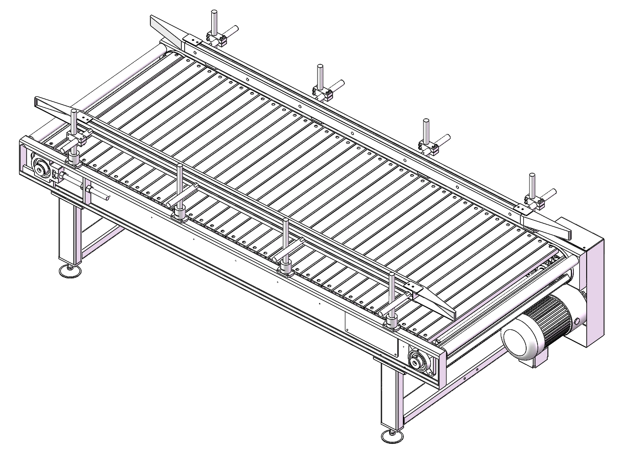 Industrial conveyor equipment illustration